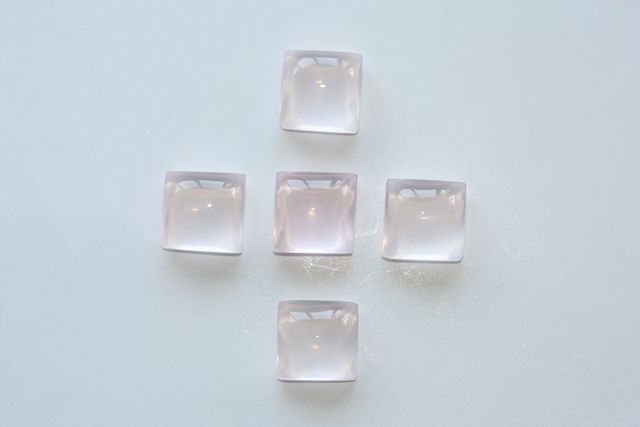 Pink quartz - Square 24.96 ct