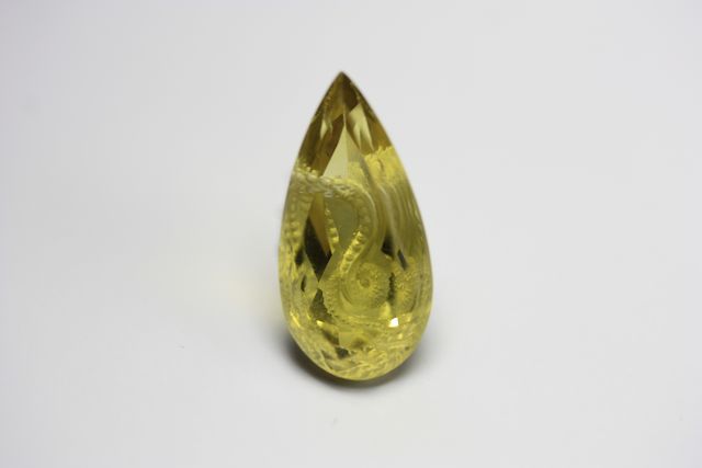 Citrin - Pear 8.505 cts - Snake